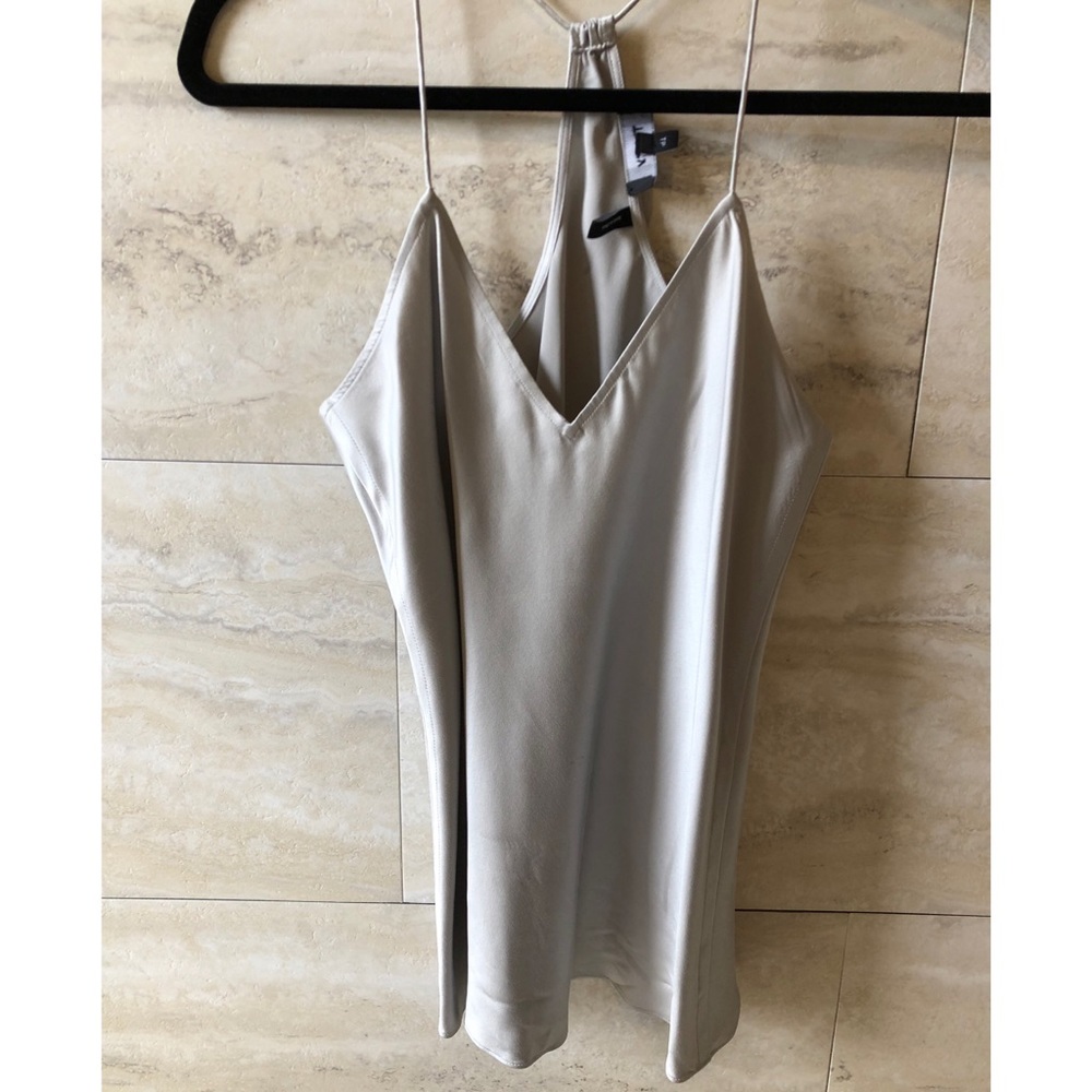 Theory V Neck Camisole 100%Silk spaghetti Straps